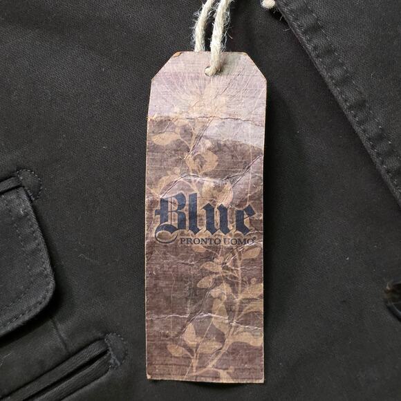 Pronto Uomo NWT Blue Sport Jacket Blazer Men’s M Vented - Picture 7 of 8